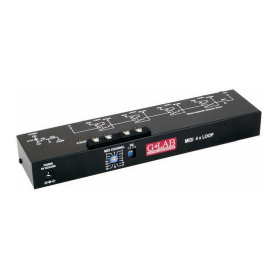 G-Lab M4L Midi 4 x Loop Bedienungsanleitung