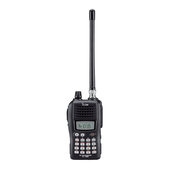 Icom IC-V85E Bedienungsanleitung