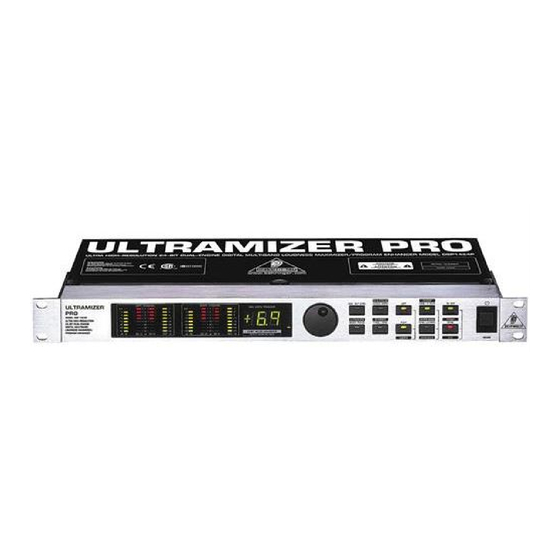 Behringer ULTRAMIZER PRO DSP1424P Bedienungsanleitung