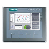 Siemens SIMATIC HMI KP400 Comfort Betriebsanleitung