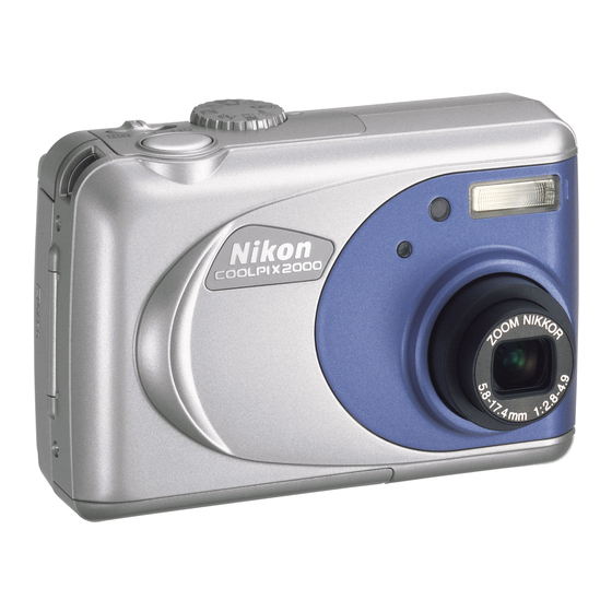 Nikon COOLPIX 2000 Bedienungsanleitung