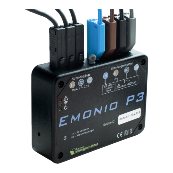 Emonio P3 Bedienungsanleitung