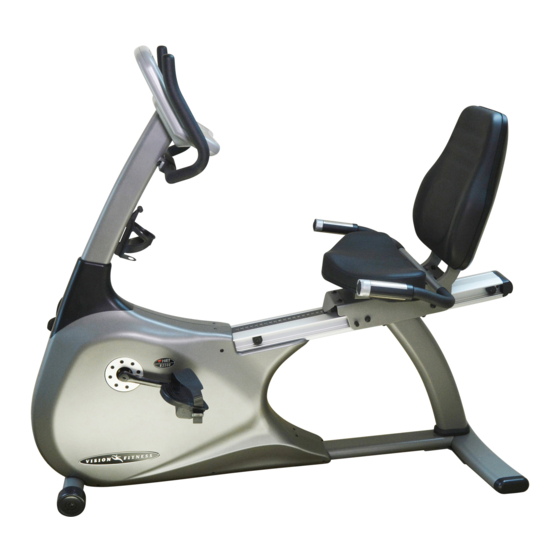 Vision Fitness R2200HRT Bedienungsanleitung