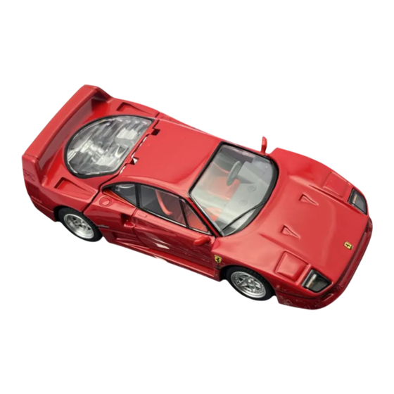 REVELL FERRARI F-40 Bedienungsanleitung
