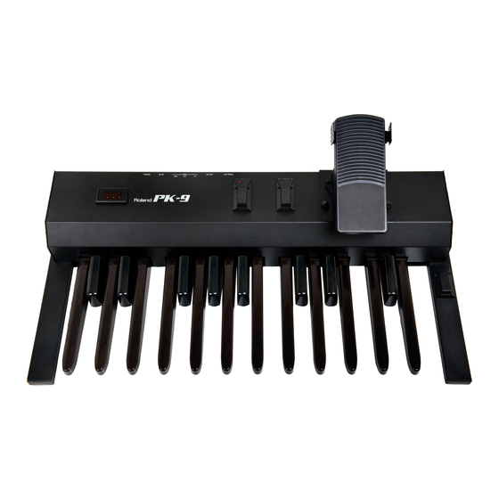 Roland PK-9 Bedienungsanleitung