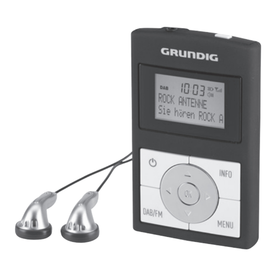 Grundig Micro 75 DAB plus Bedienungsanleitung