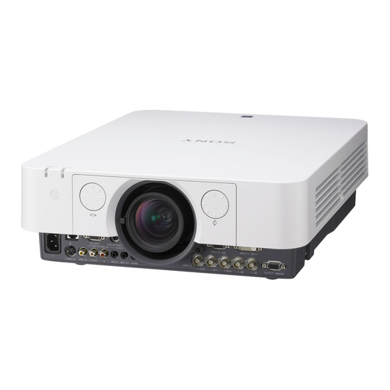 Sony VPL-FH30 Kurzreferenz