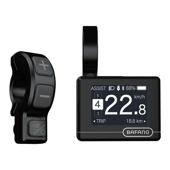 BAFANG DP C241.CAN Bedienungsanleitung