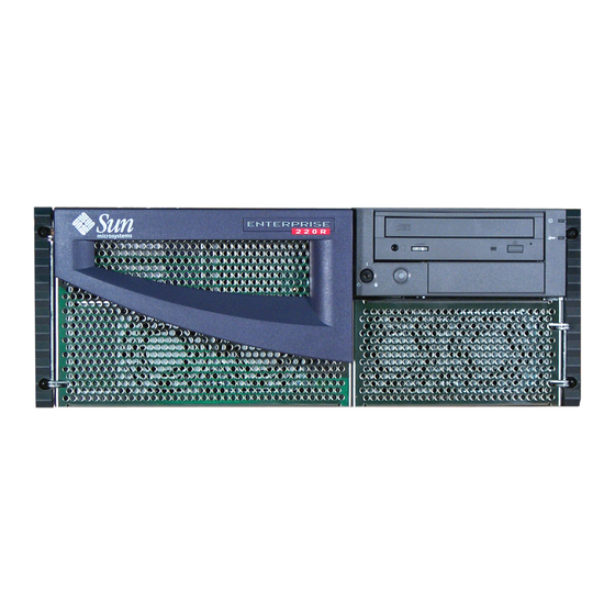 Sun Microsystems 220R Handbuch Zu Installation Und Rack-Montage