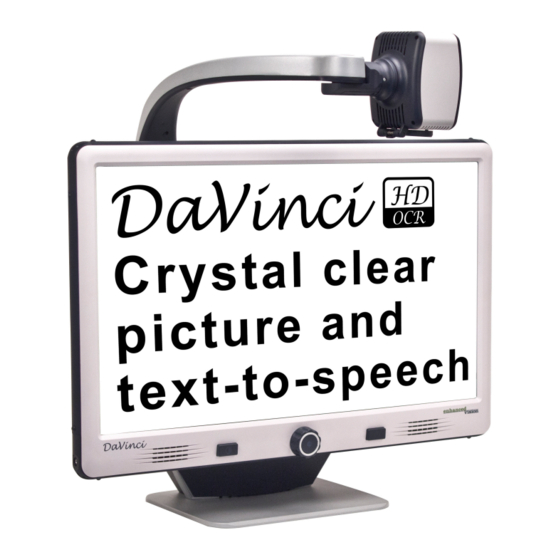 ENHANCED VISION Davinci HD OCR Bedienungsanleitung