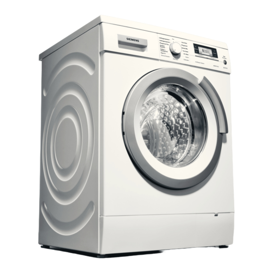 Siemens WM14Y770EX Gebrauchs- Und Aufstellanleitung