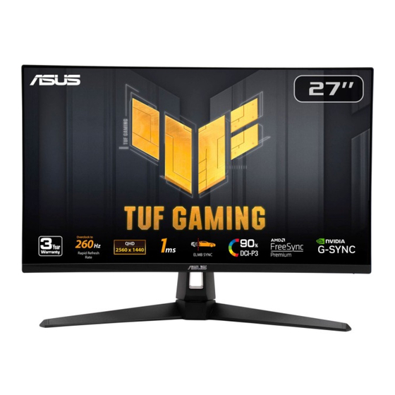 Asus TUF VG27AQM1A Serie Benutzerhandbuch