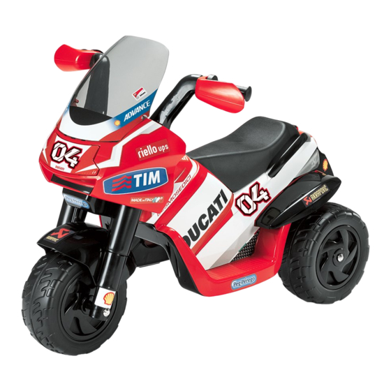 Peg Perego DESMOSEDICI RAIDER Princess Gebrauch Und Wartung
