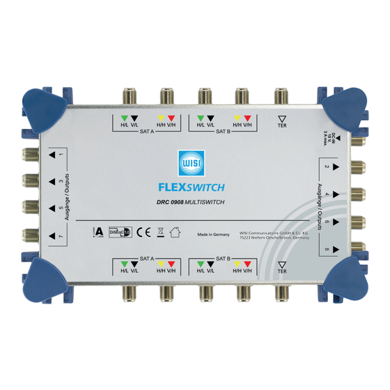 Wisi FLEXSWITCH DRC 0908 Betriebsanleitung