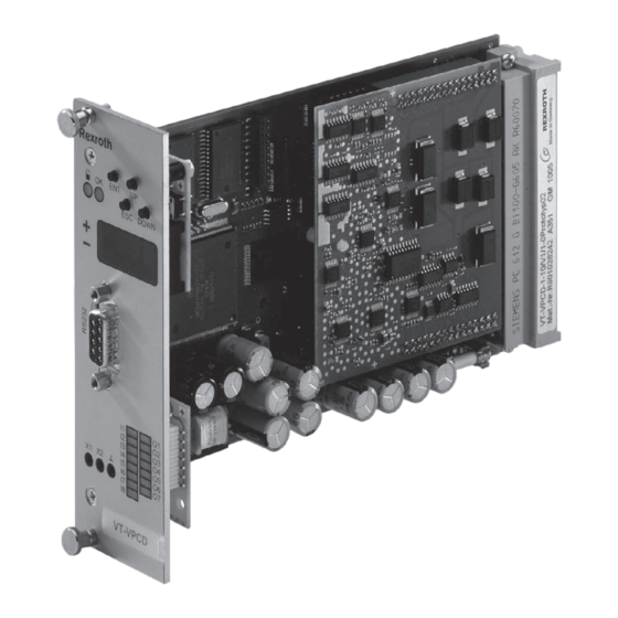 Bosch Rexroth VT-VPCD Serie Betriebsanleitung