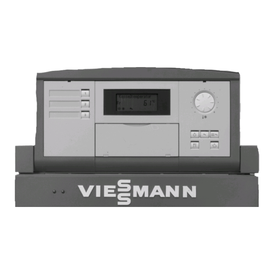 Viessmann Vitotronic 300 KW3 Montage- Und Serviceanleitung Für Die Fachkraft