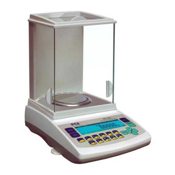 PCE Instruments SERIE PCE-AB Bedienungsanleitung