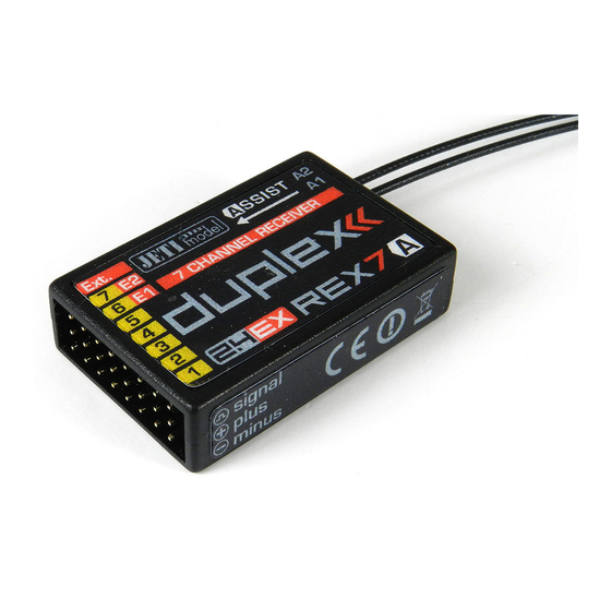 JETI model duplexx REX Assist-Serie Bedienungsanleitung