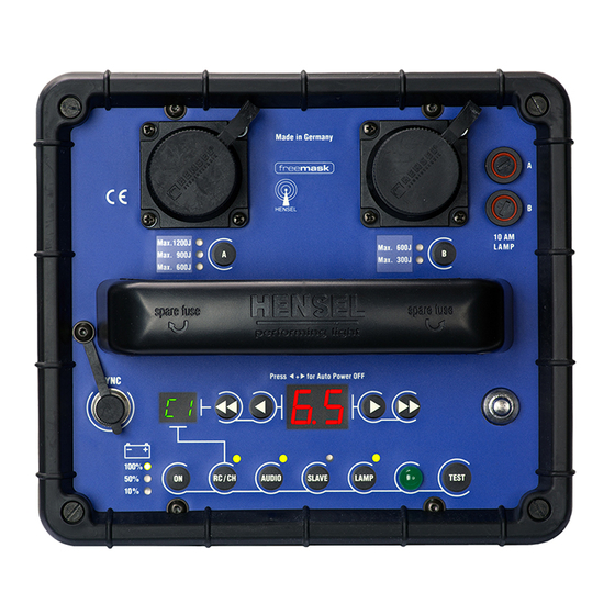 Hensel PORTY 6 Lithium Bedienungsanleitung