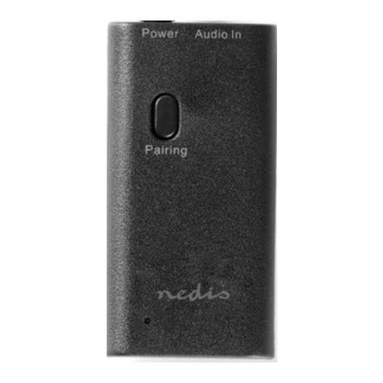nedis BTTR100BK Anleitung