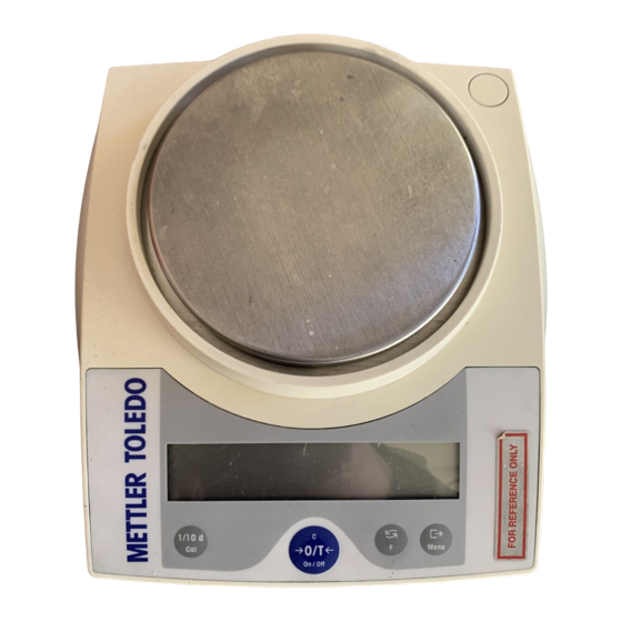 Mettler Toledo AL54 Bedienungsanleitung