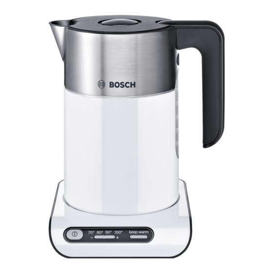 Bosch TWK 86-Serie Gebrauchsanweisung