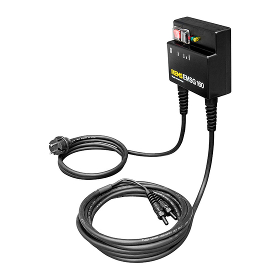 REMS EMSG 160 Betriebsanleitung