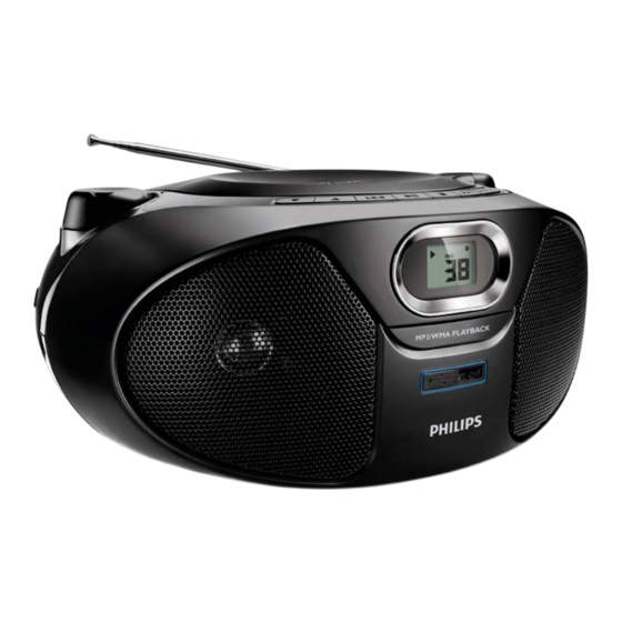 Philips AZ385 Bedienungsanleitung