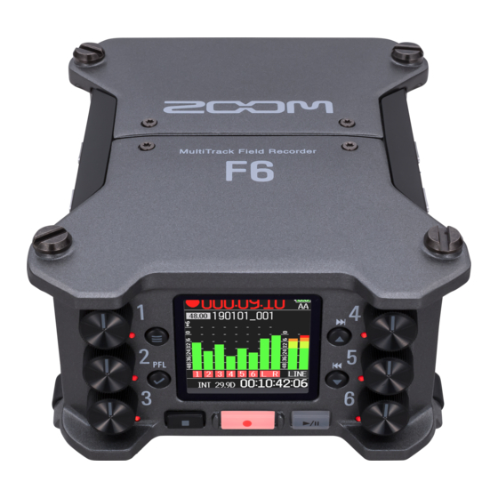 Zoom F6 Kurzanleitung