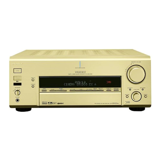 Sony STR-VA333ES Bedienungsanleitung