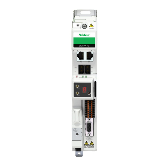 Nidec Digitax HD M75X-Serie Installations- Und Technisches Handbuch