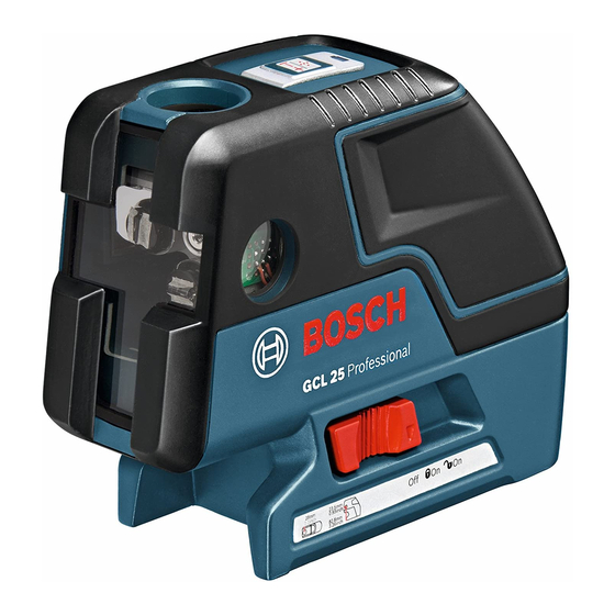 Bosch GCL 25 Professional Originalbetriebsanleitung