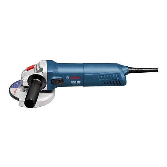 Bosch GWS 9-115 Professional Originalbetriebsanleitung