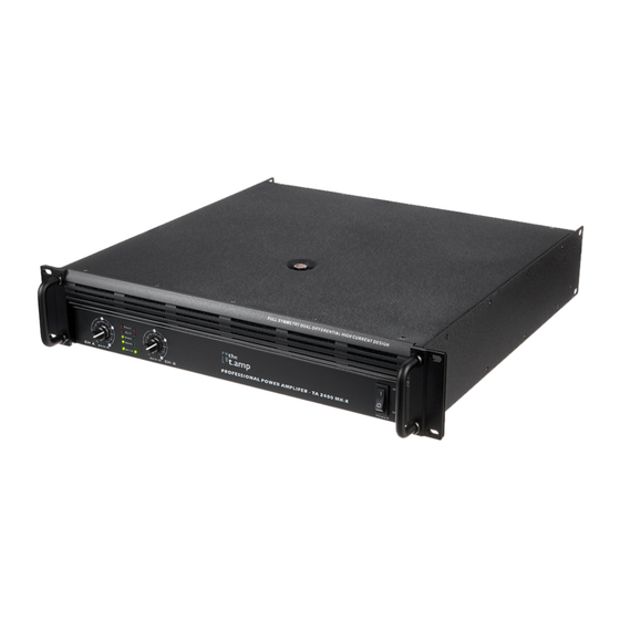 thomann the t.amp TA 1050 MK-X Bedienungsanleitung