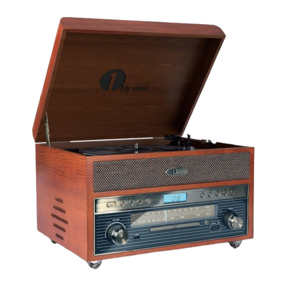 1byone Nostalgic Wooden Turntable Bedienungsanleitung