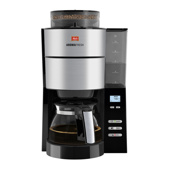 Melitta AROMAFRESH Gebrauchsanleitung