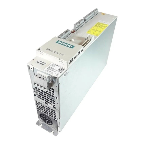 Siemens SIMODRIVE 611 analog Inbetriebnahmeanleitung