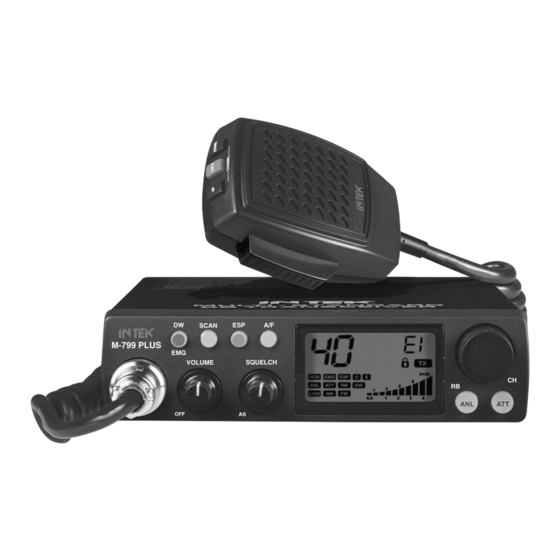 Intek M-799 PLUS Bedienungsanleitung