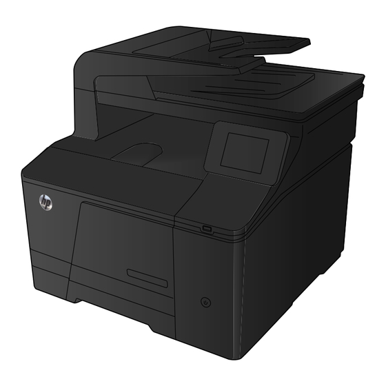 HP LASERJET PRO 200 COLOR MFP M276n Installationshandbuch