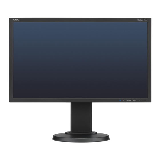 NEC MultiSync E243WMi Bedienungsanleitung