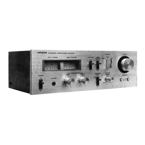 Hitachi HA-270 Serviceanleitung