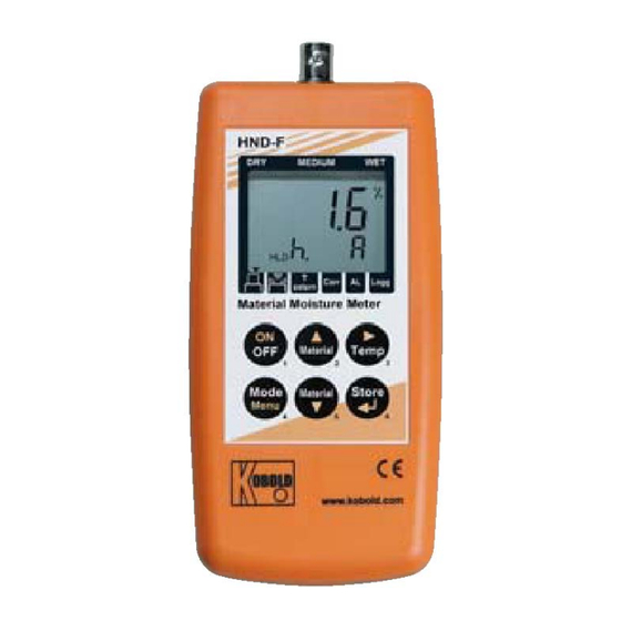 Kobold HND-F105 Bedienungsanleitung