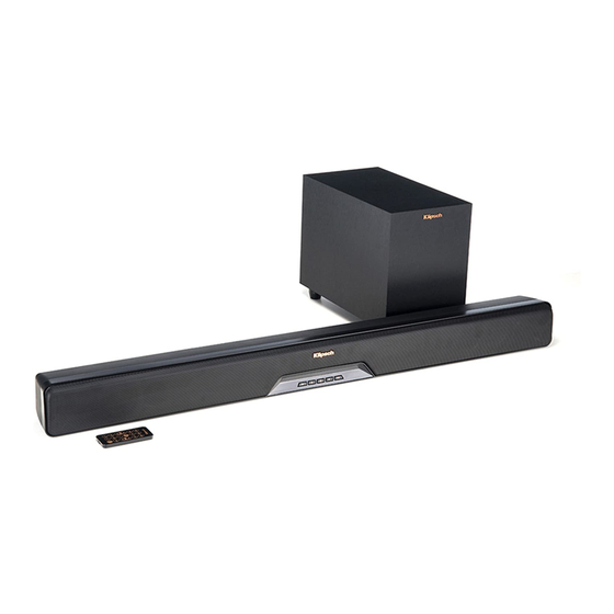 Klipsch REFERENCE RSB-8 Bedienungsanleitung