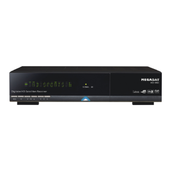 Megasat HD950 Handbücher