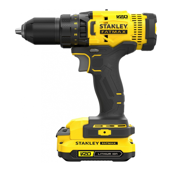 Stanley FATMAX V20 LITHIUM ION SFMCD700 Bersetzt Von Den Originalanweisungen