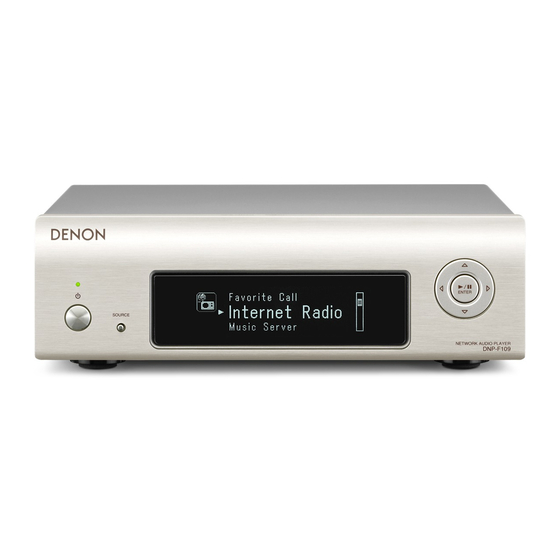 Denon DRA-F109 Erste Schritte