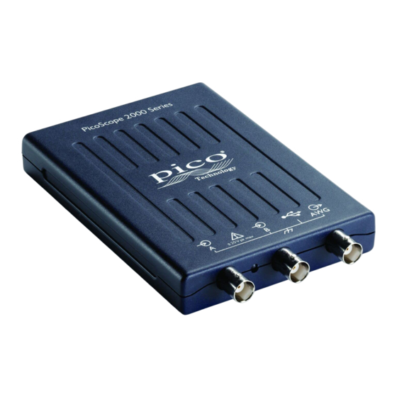 PICO PicoScope 2000 Series Kurzanleitung