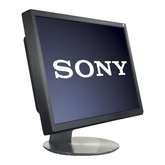 Sony SDM-P246W Handbücher