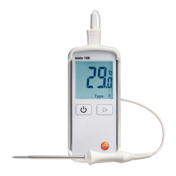 testo 108 Bedienungsanleitung