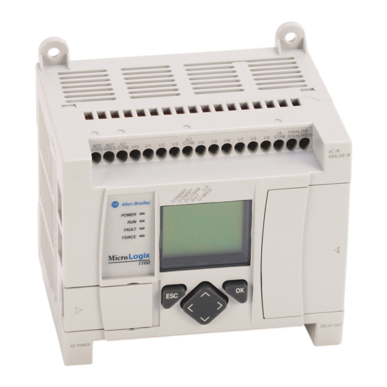 Rockwell Automation MicroLogix 1100 Installationsanleitung